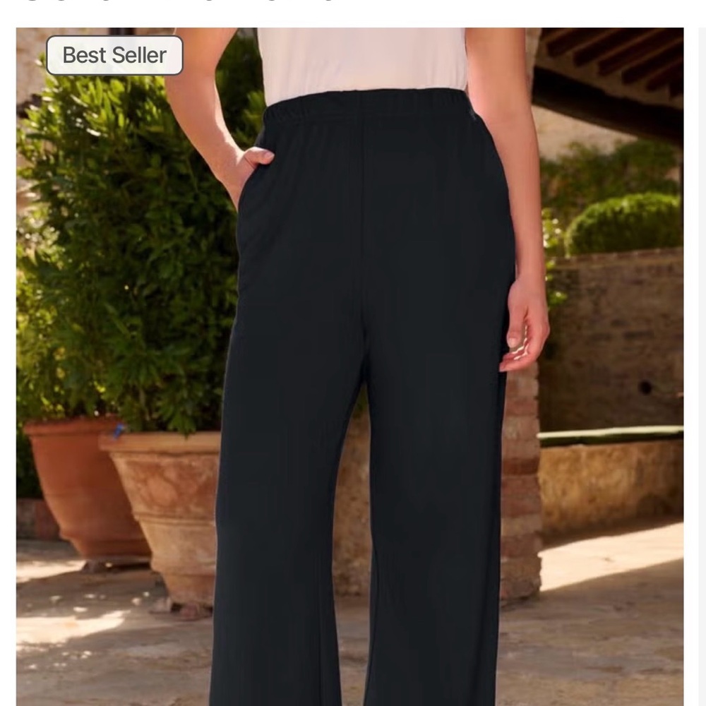 Romans Black wide leg Women's Pants